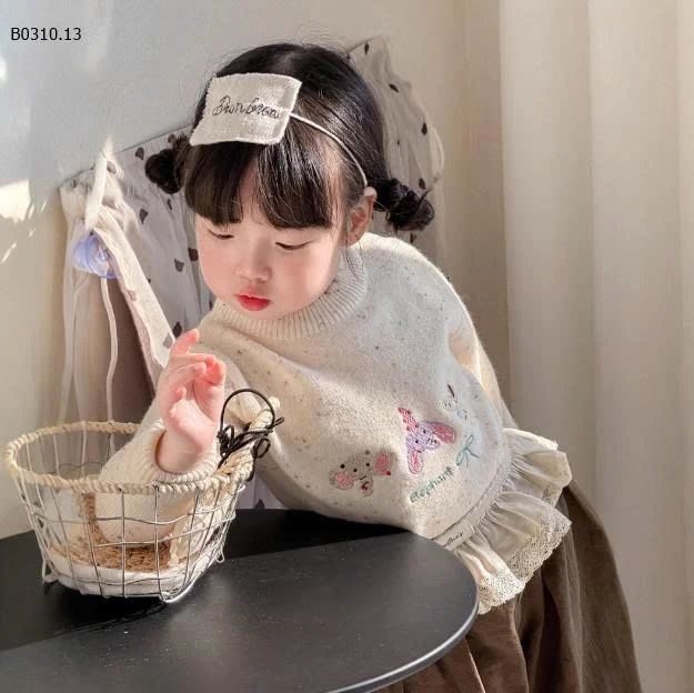 ÁO LEN VIỀN BÈO CHO BÉ-Giá sỉ 149k