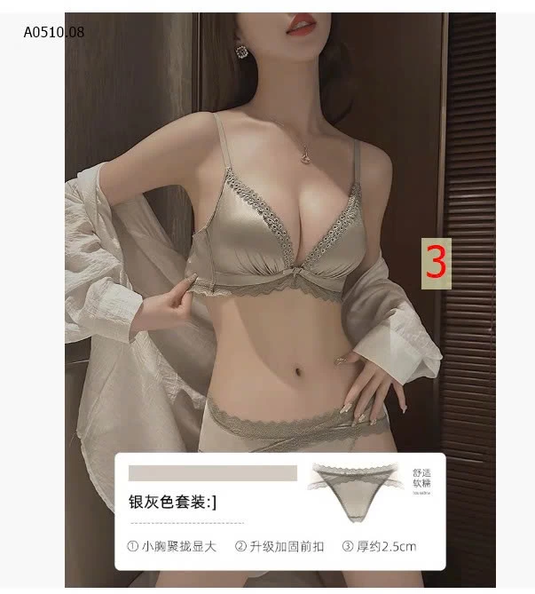 BỘ ÁO CHIP REN  NGỰC CÀI TRƯỚC CHO NỮ - Giá sỉ 95k /1 set