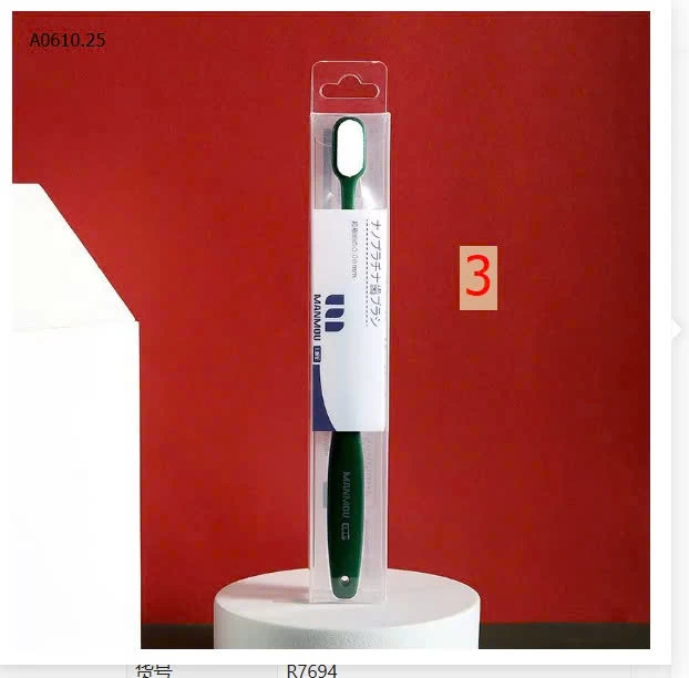 Bàn chải Nhật Manmou - sỉ 210k/set 10c mix màu