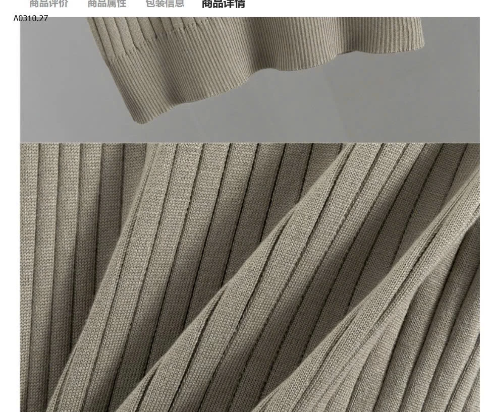 Bộ đồ len dệt kim ba mảnh thời trang thu đông mới cho nữ  của Amazon-Giá sỉ 221k