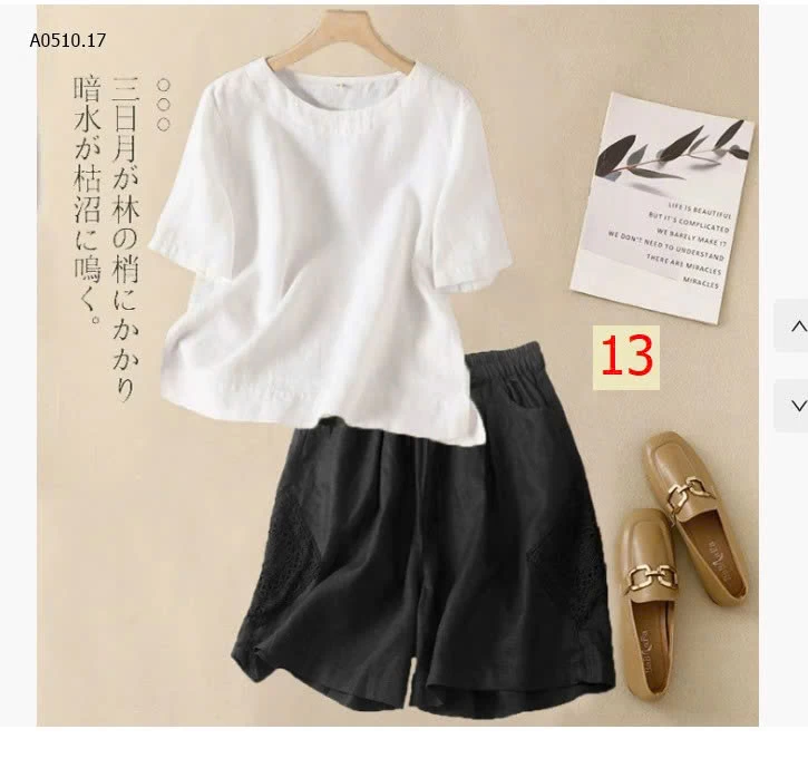 BỘ SHORT ĐŨI MỎNG - sỉ 172k