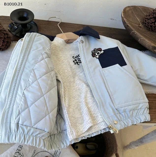 ÁO KHOÁC CHẦN BÔNG HÌNH CÚN BT- Giá sỉ 219k