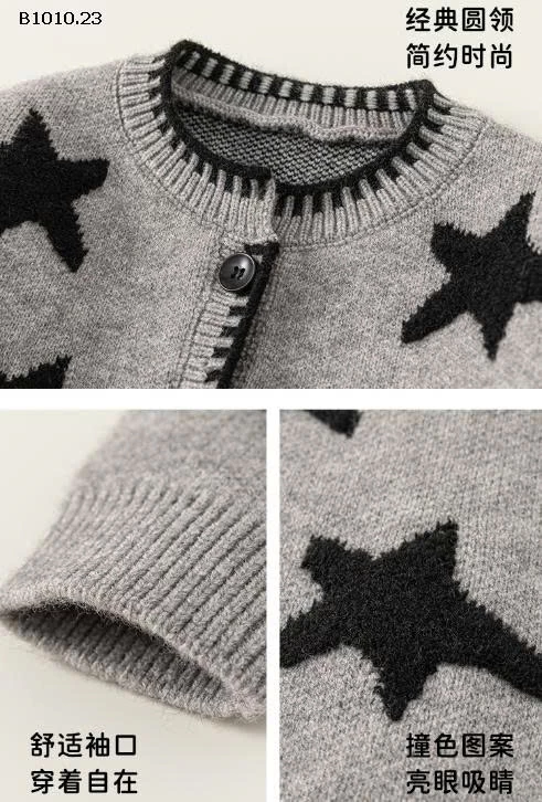 ÁO CARDIGAN HỌA TIẾT BABYCITY- sỉ 236k