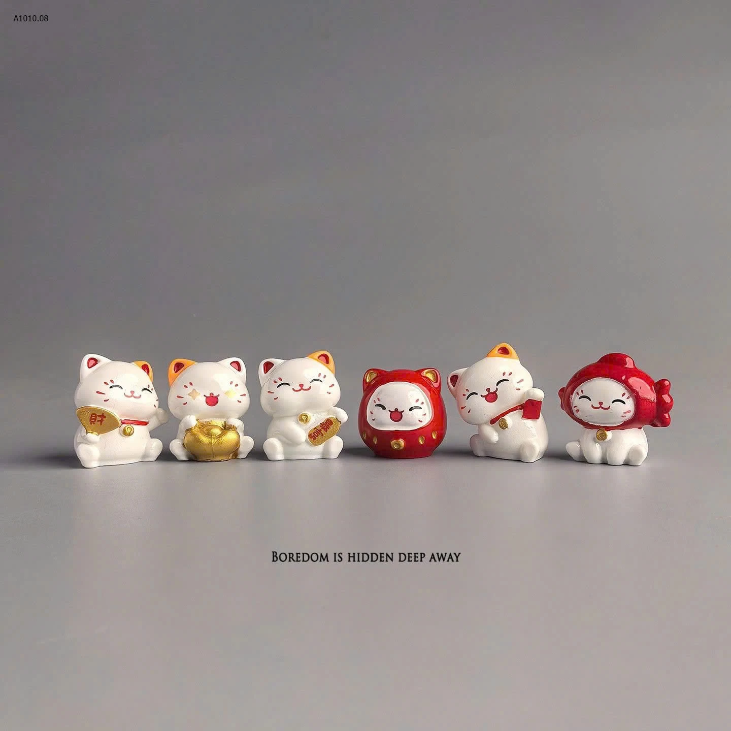 GOM SALE SET 6 MÈO DẢUMA MEOW MAY MẮN  - Giá sỉ 41k/set