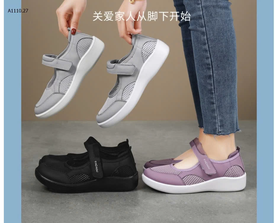 Giày Velcro dành cho các bà mẹ trung niên-Giá sỉ 132k