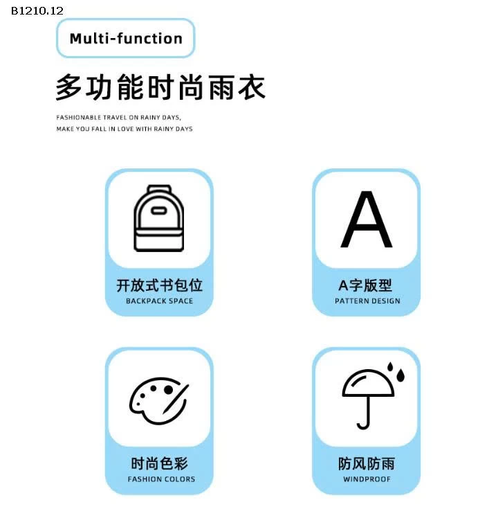 Áo mưa sz đại trẻ em-Giá sỉ 104k