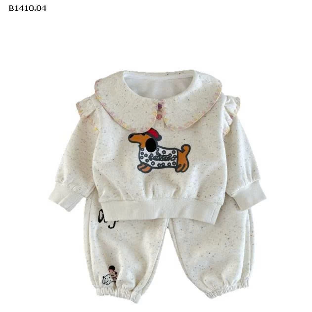 BỘ NỈ HỌA TIẾT CHO BG DỄ THƯƠNG-Giá sỉ 209k