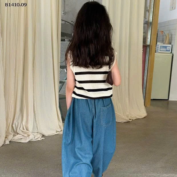 Áo len dệt kim sọc kiểu Hàn Quốc nhà AMBB - giá sỉ  size : 90-150 giá 125k size 160 giá 135k