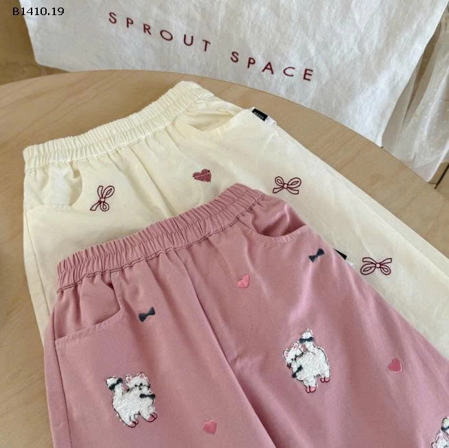 QUẦN Họa tiết thêu nổi bật, chuẩn gu công chúa nhí -Giá sỉ 115k