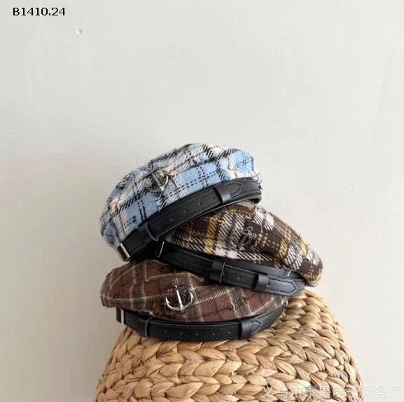 MŨ NỒI KẺ CARO CHO BÉ IU -Giá sỉ 96k