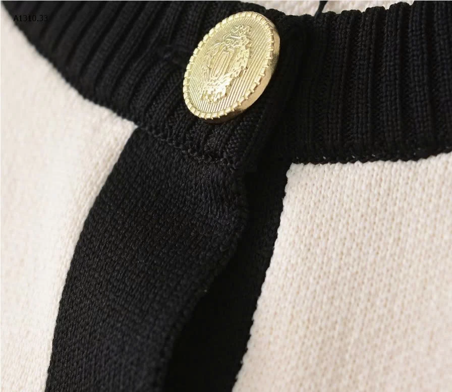 ÁO LEN CADIGAN PHỐI MÀU CỔ TRÒN - sỉ 255k