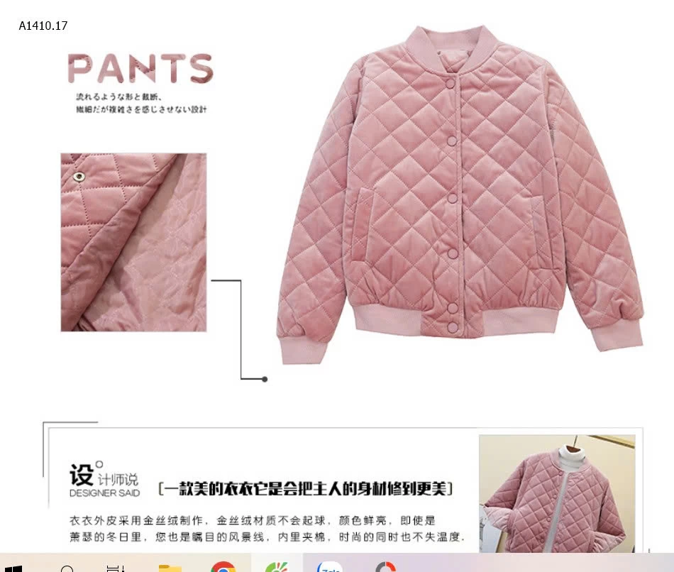 ÁO PHAO TRẦN TRÁM KHUY SIÊU ĐẸP - sỉ 185k