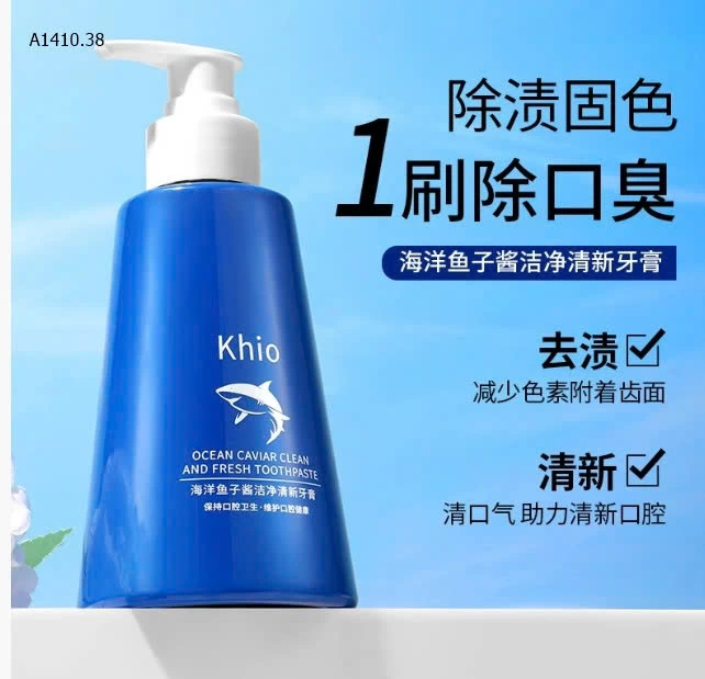 KEM ĐÁNH RĂNG KHIO TRỨNG CÁ BIỂN DẠNG  - sỉ 62k/ 2 lọ (280gr/ lọ)