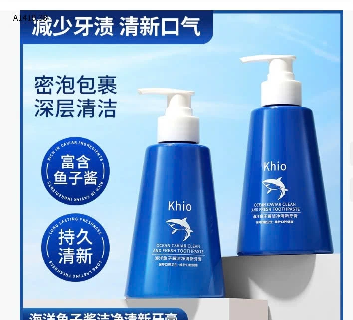 KEM ĐÁNH RĂNG KHIO TRỨNG CÁ BIỂN DẠNG  - sỉ 62k/ 2 lọ (280gr/ lọ)