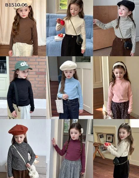 Áo cổ cao giữ nhiệt màu Basic nhà Ambb-Giá sỉ  sz90-150: 88k sz   160: 100k sz  170: 110k