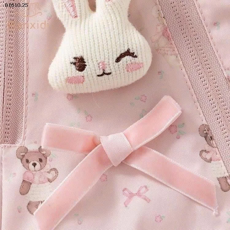 ÁO KHOÁC THỎ HỒNG BG-Giá sỉ 179k