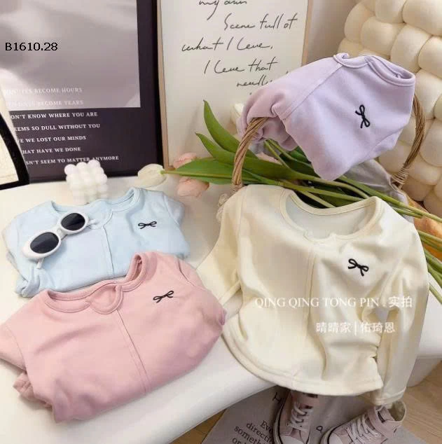 ÁO DÀI TAY NƠ BG -Giá sỉ  sz 80-120 giá 57K sz 130-160   giá  65K