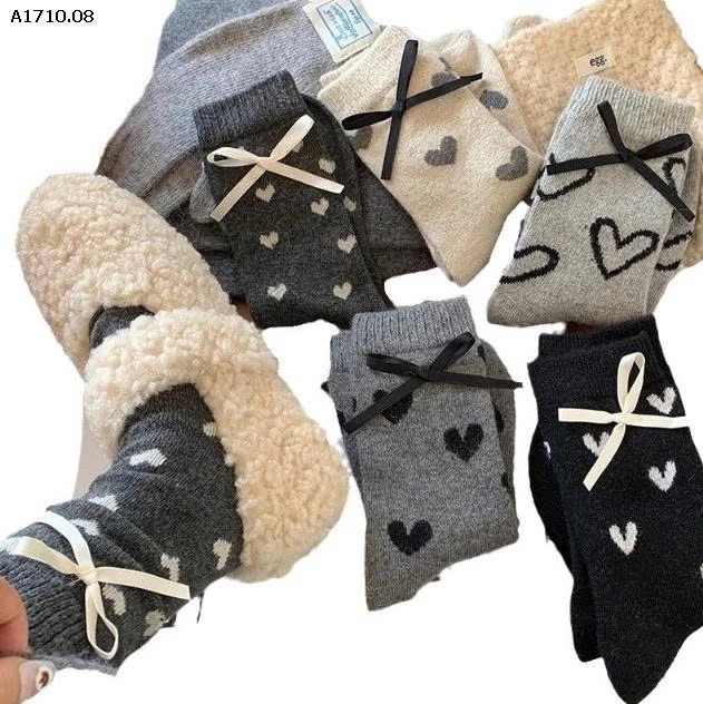 SET 3 ĐÔI TẤT TRÁI TIM NỮ  - sỉ 39k/set 3 đôi mix