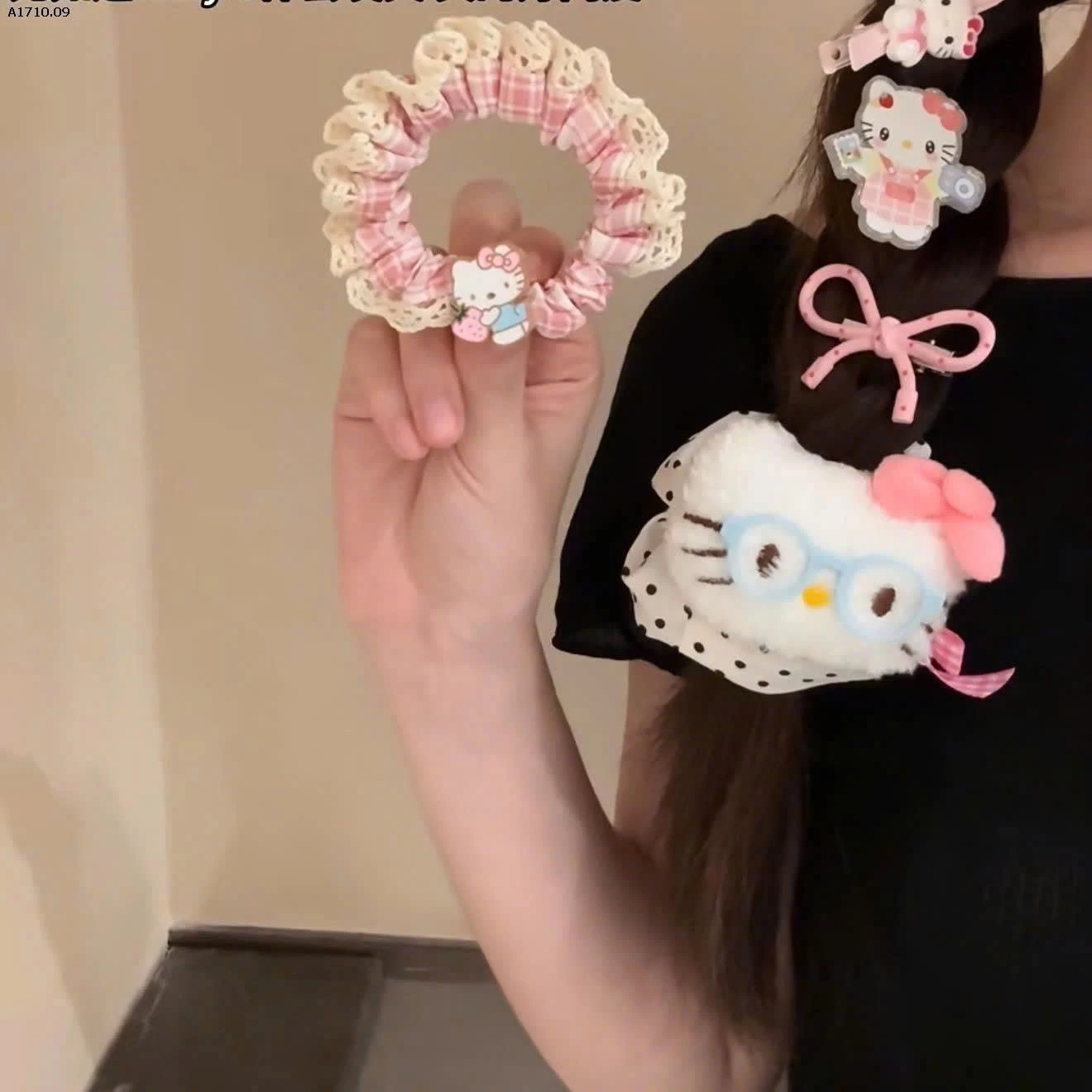 SET 9 MÓN KẸP TÓC KITTY - SỈ 35k/set 9 món