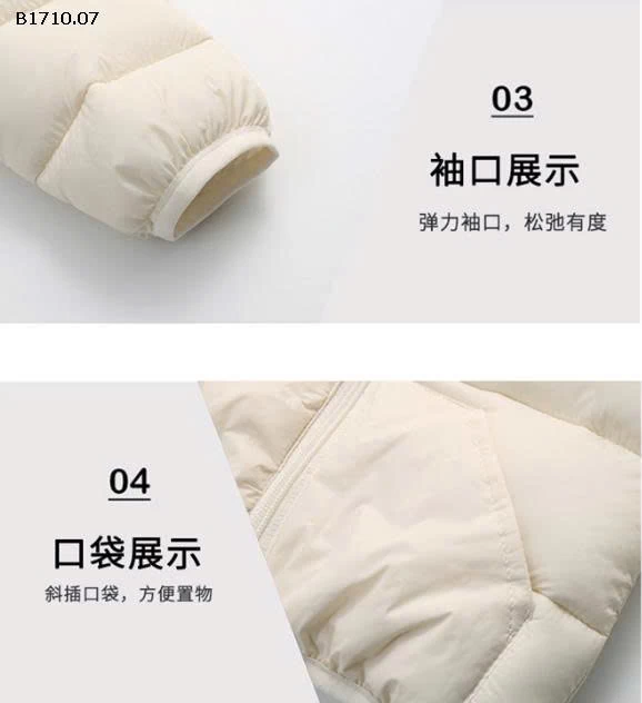 Áo siêu nhẹ, siêu ấm – có mũ tai gấu xinh xỉuu-Giá sỉ 125k