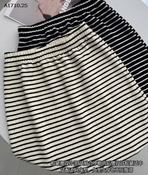 CHÂN VÁY KẺ DÁNG DÀI MANUVIVI  NỮ-Giá sỉ 125k