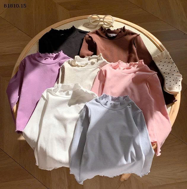 Áo sơ mi tai gỗ trơn phiên bản Hàn Quốc cho bé- sỉ giá 89k