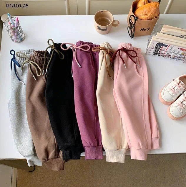 Quần dài thể thao bo ống cho bé  - sỉ giá 114k/chiếc