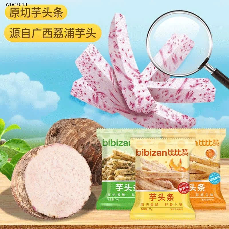 Snack Giòn Rụm – Bánh Que Khoai Môn 14 Gói-Giá sỉ 75k