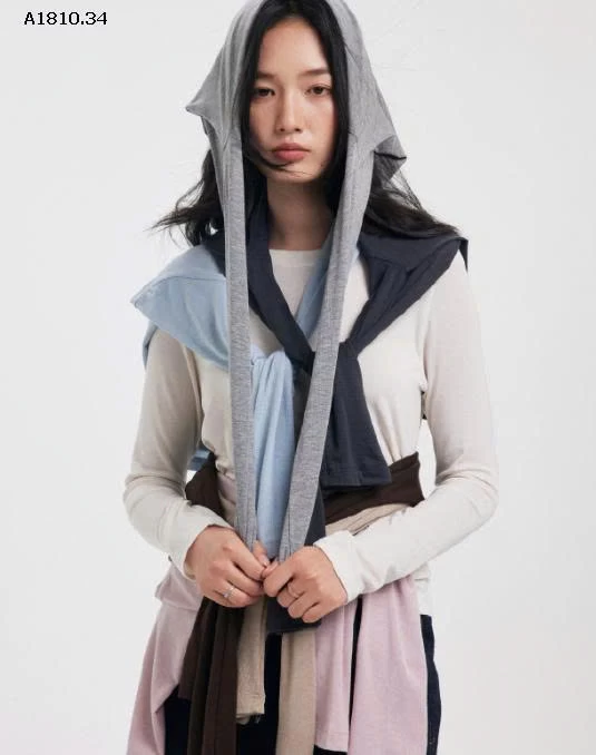 Áo len dệt kim cổ tròn bằng lụa acetate mùa thu đông dành cho nữ- sỉ 145k 