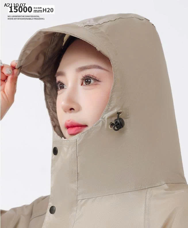 Áo mưa măng tô dáng rộng vải lụa oxford cao cấp nội địa Trung -Giá sỉ 129k 