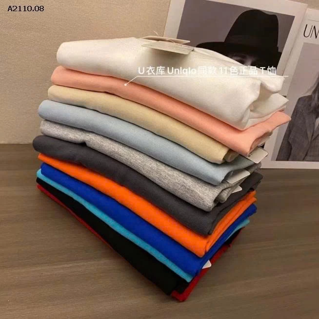 ÁO PHÔNG CỘC TAY TRƠN UNI-Giá sỉ 130k /1 set 2 chiếc chọn màu 