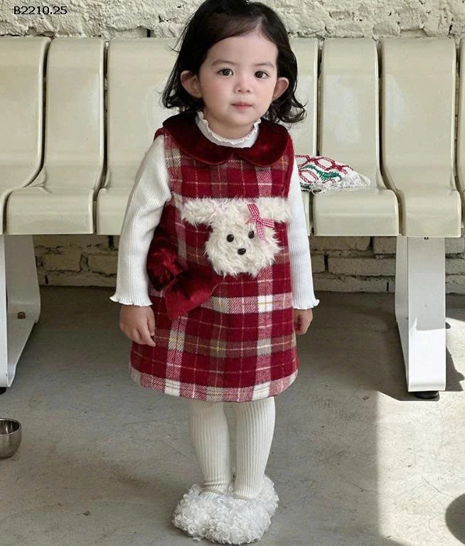 SET VÁY NỈ NHUNG PHỐI ÁO GIỮ NHIỆT - Giá sỉ váy: 250k  áo: 160k 