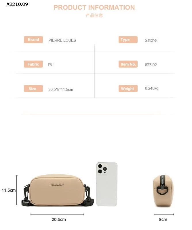 TÚI HÃNG PIERRELOUES-Giá sỉ 97k