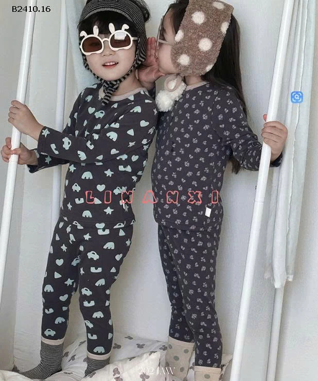 Bộ đồ ngủ trẻ em loại A chất liệu cotton Lycra kháng khuẩn nhà  Linanxi-Giá sỉ 129k