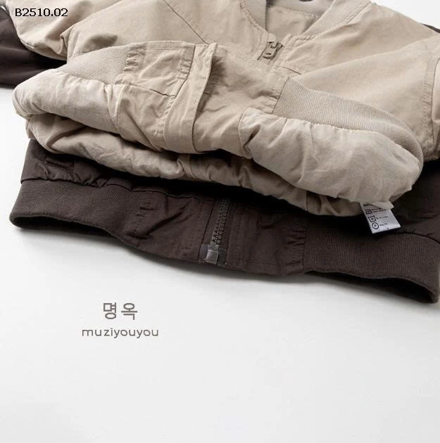 BOMBER KAKI CỔ TRỤ 2 LỚP-Giá sỉ 242k