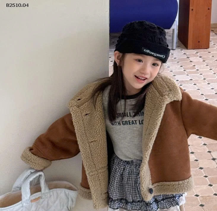 ÁO KHOÁC DA LỘN LÓT LÔNG ADBABY-Giá sỉ 275k