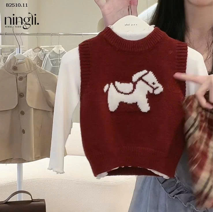 SET GILE LEN ĐỎ 3 CHI TIẾT NINGLI -Giá sỉ 204k/set 