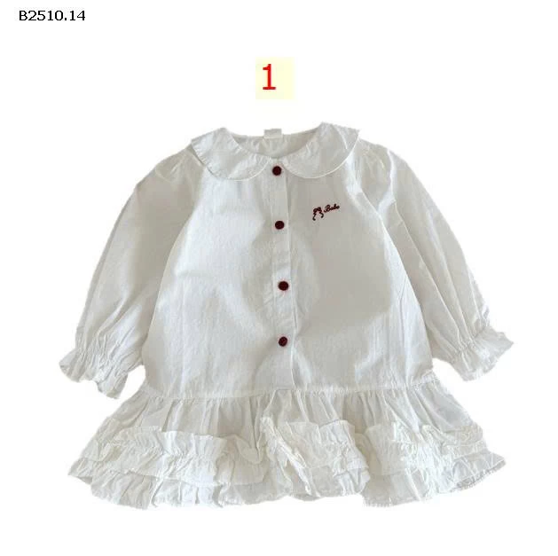 VÁY SƠ MI DÀI TAY BG  -Giá sỉ 136k