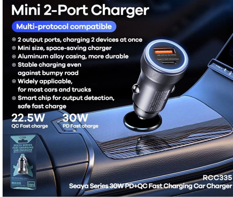 TẨU SẠC OTO REMAX RCC335 - sỉ 105k