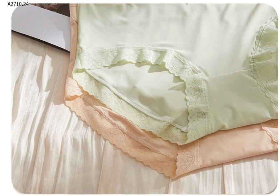   SET 10 QUẦN CHIP BĂNG LỤA PHỐI REN - sỉ 130k/set 10c mix màu