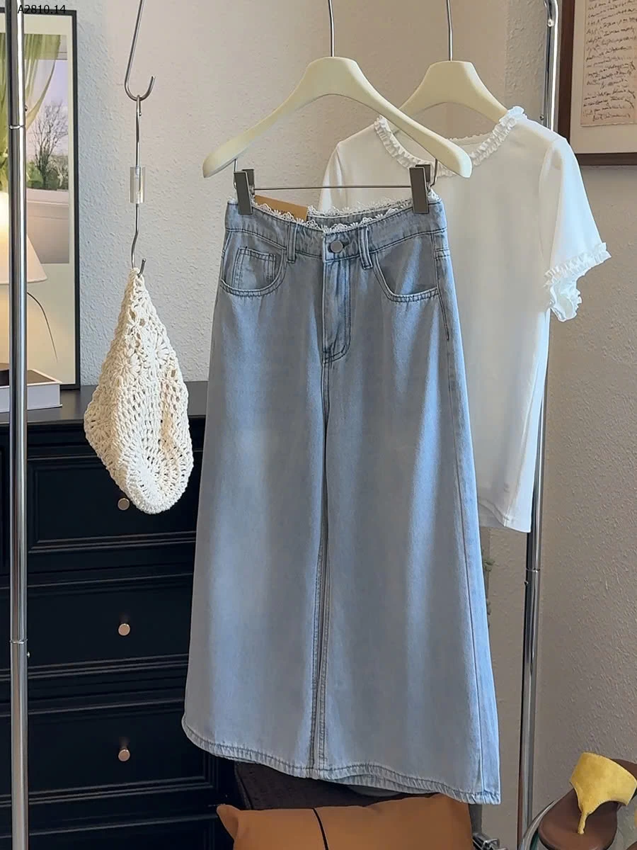 QUẦN JEAN LỬNG VIỀN REN - sỉ 212k