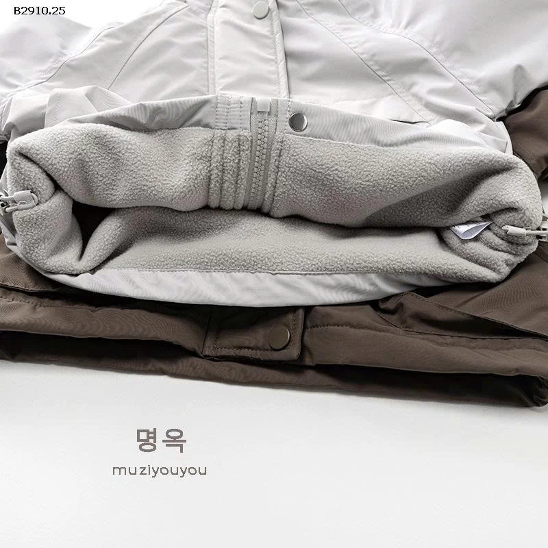 Áo khoác gió dày và nhung cho bé-Giá sỉ 299k