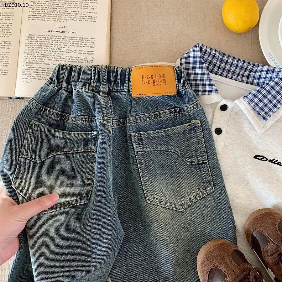 Quần jeans bé trai 2025 -sỉ 186k