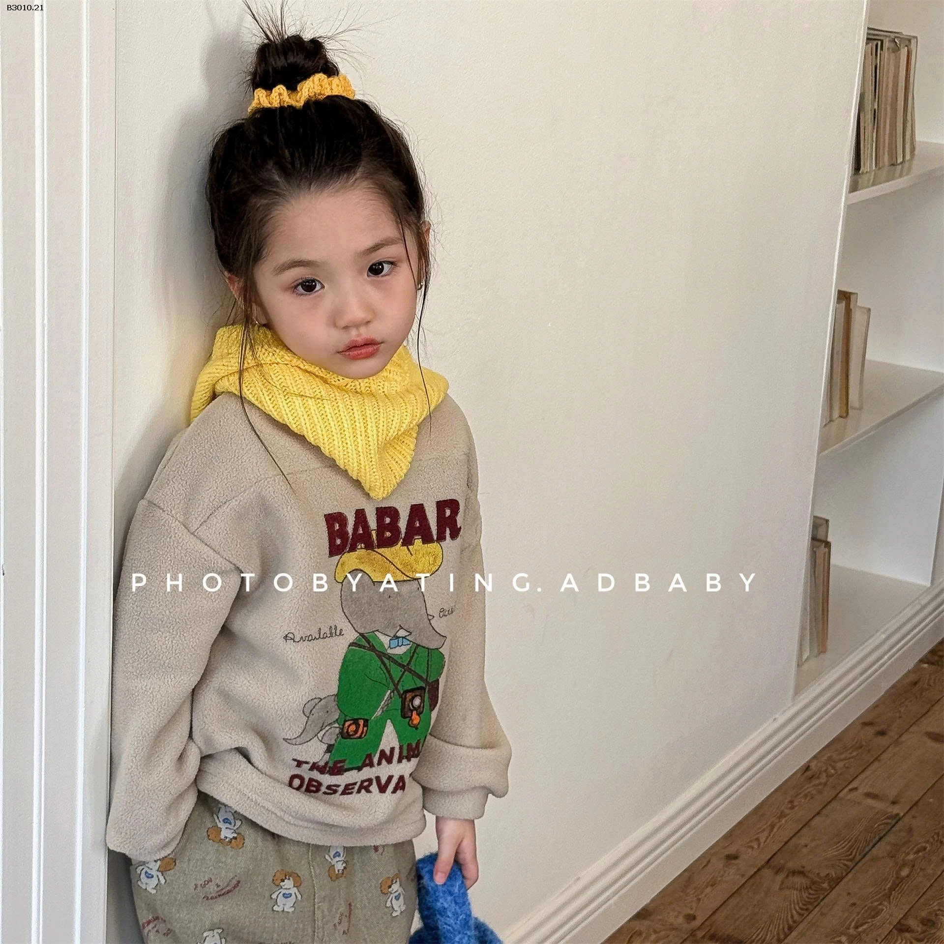 ÁO NỈ BÉ GÁI ADBABY-Giá sỉ 146k