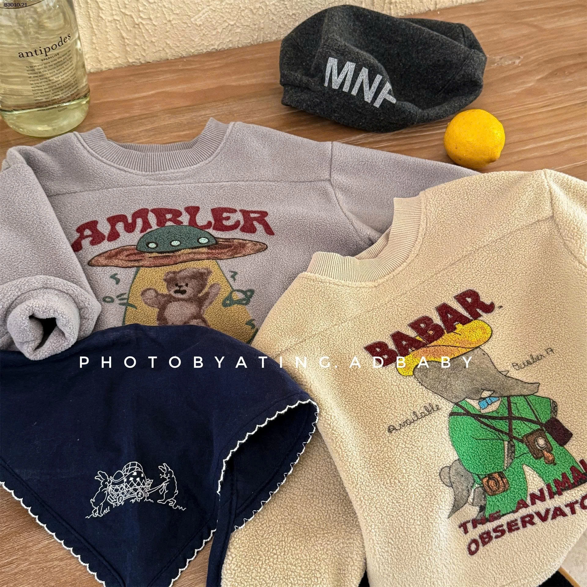 ÁO NỈ BÉ GÁI ADBABY-Giá sỉ 146k