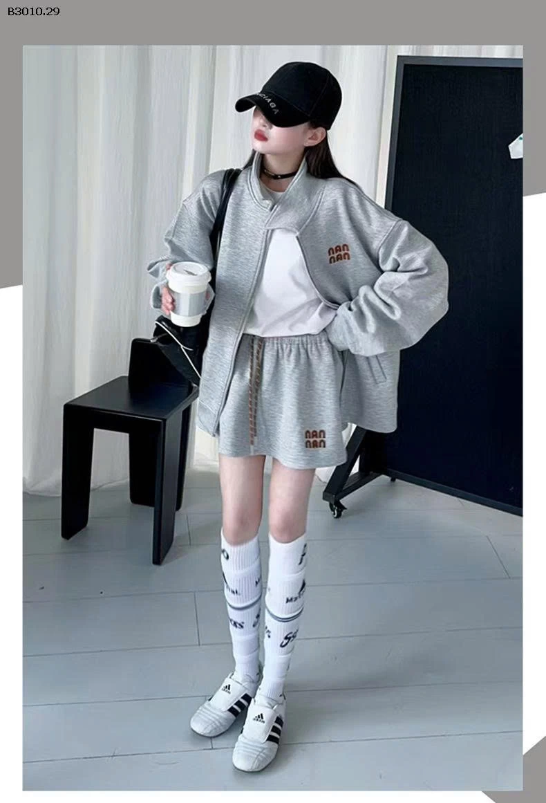  BỘ KHOÁC NỈ BÉ GÁI -Giá sỉ 285k/set 