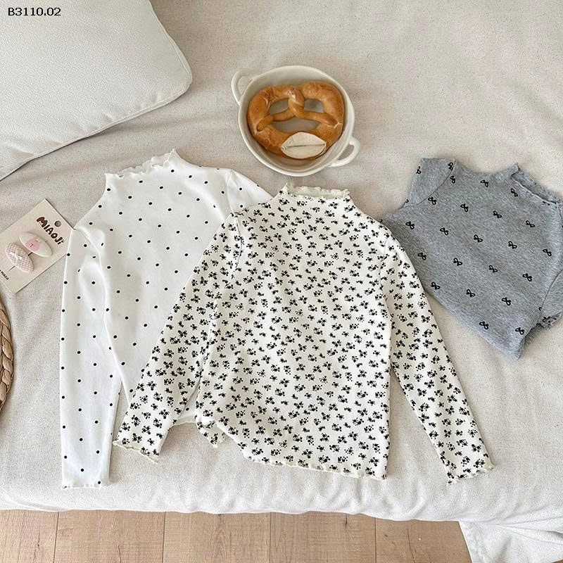  ÁO GIỮ NHIỆT CỔ CAO HỌA TIẾT -Giá sỉ 55k