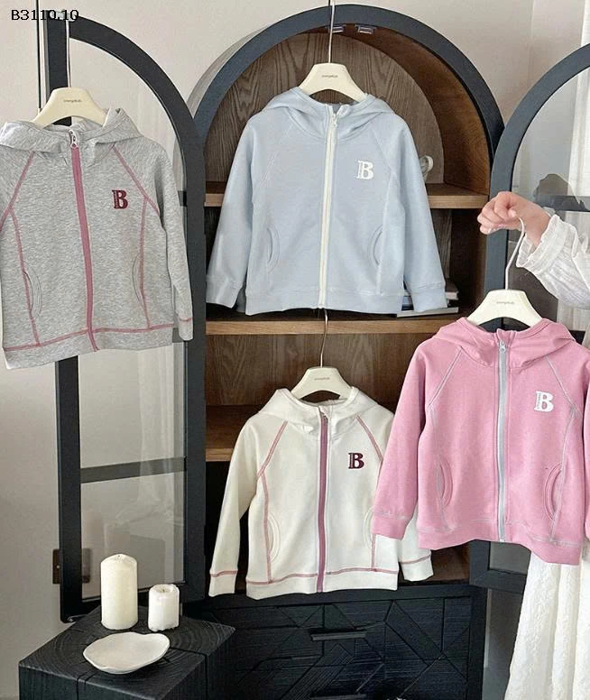 ÁO KHOÁC CHỮ B CÓ MŨ CHO BÉ -Giá sỉ 189k
