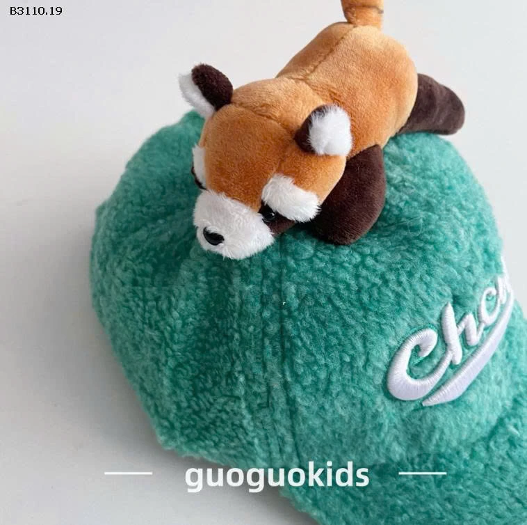 MŨ LƯỠI TRAI KÈM GẤU CHO BÉ IUU -Giá sỉ 95k