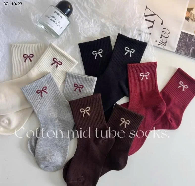 SET 5 ĐÔI TẤT NƠ CHO BÉ IUU -Giá sỉ 54k/set    